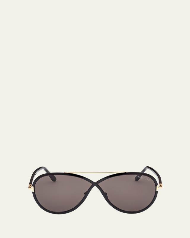 Rickie Twist Acetate Aviator Sunglasses